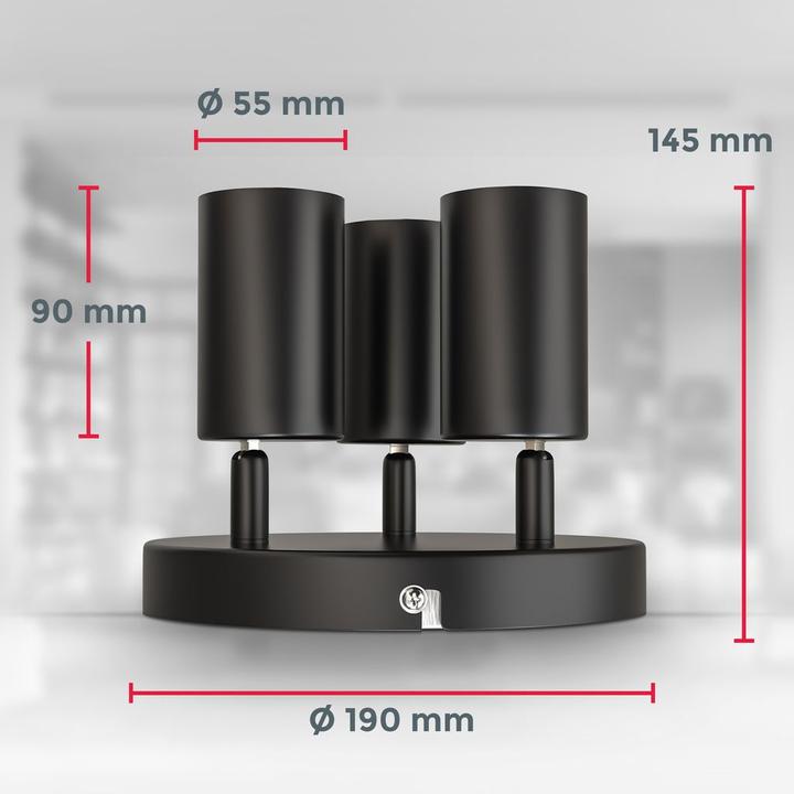 Actual product image B.K.Licht Spotlights, Spots & Surface Mounted Spotlights (GU10)