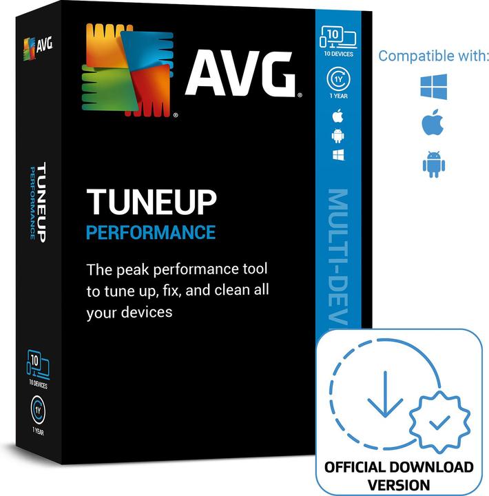 Immagine prodotto Avast AVG TuneUp (10 Utente, 10 Dispositivi/Utenti, 12 mesi)