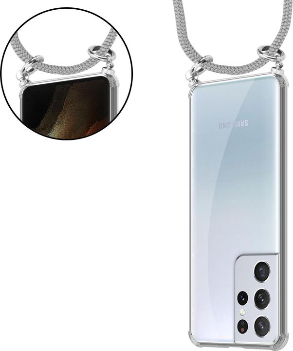 Produktbild Cadorabo TPU Handy Kette SILBER Cover