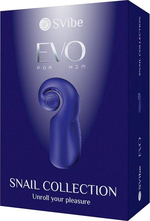 Actual product image Snail Vibe EVO Masturbator - Navy Blue