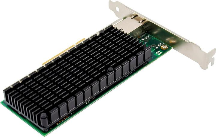 Produktbild InLine 10-Gigabit Netzwerkkarte, 1x RJ45 10Gb/s, PCIe x8, inkl. low profile Slotblech (PCIe)