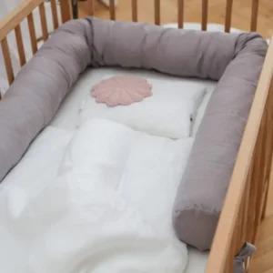 Image du produit Babyly Leinen Bettschlange Grau