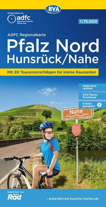 Produktbild ADFC-Regionalkarte Pfalz Nord/ Hunsrück