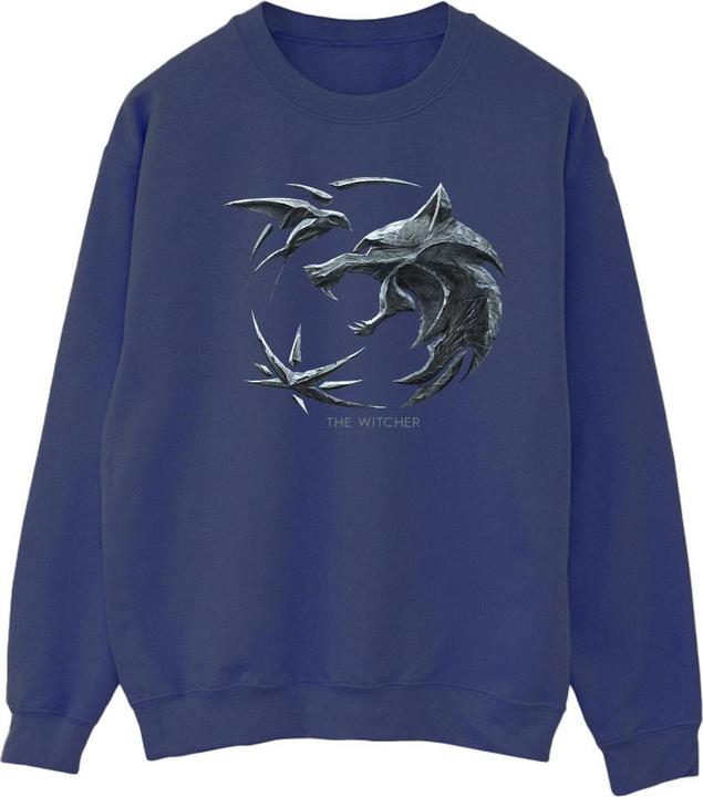 Netflix The Witcher Wolf Logo Sweatshirt (L)