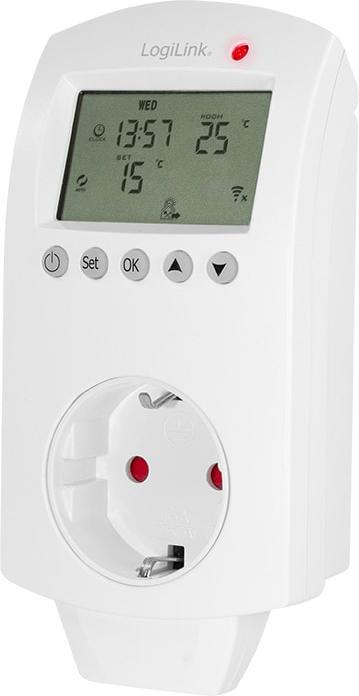 Productafbeelding LogiLink Smart Home Wi-Fi Thermostaat Stopcontact