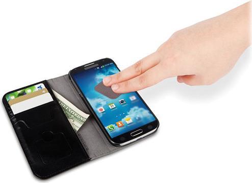 Actual product image Moshi Overture Flipcase for Galaxy S4 Grey (Samsung Galaxy S4)