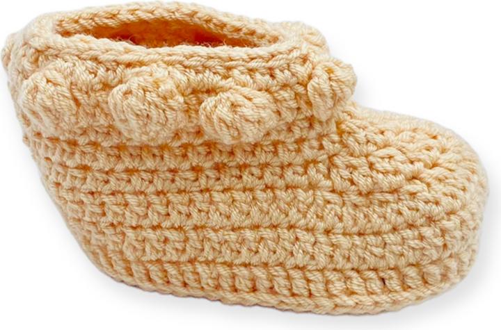 Produktbild BabyExpress Babysocken 3-6 Monate mit Ponpon camel (17)