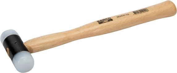 Bahco Gummihammer mit Nylonköpfen und Holzstiel 300 g (250 g)