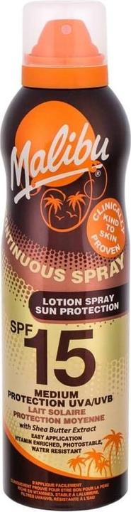 Malibu Spray continu (Lotion solaire, SPF 15, 175 ml)