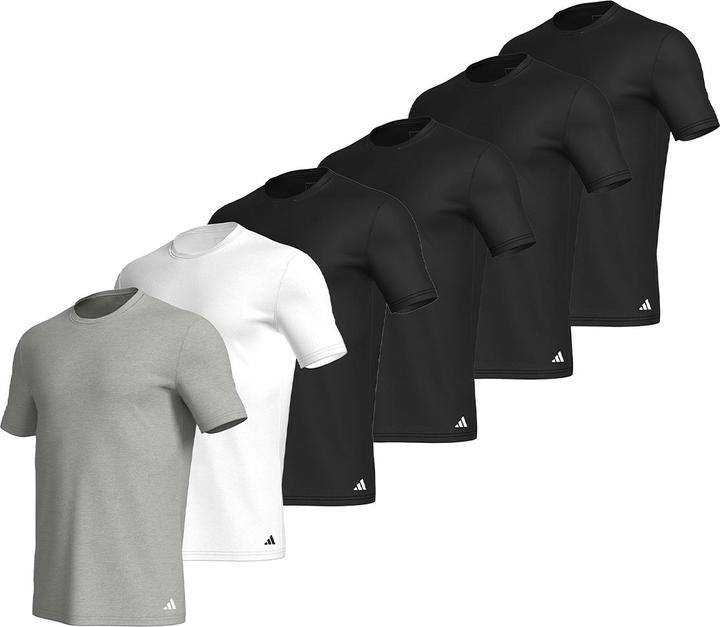 Produktbild adidas 6er Pack Active Core Cotton Unterhemd / Shirt Kurzarm (M)