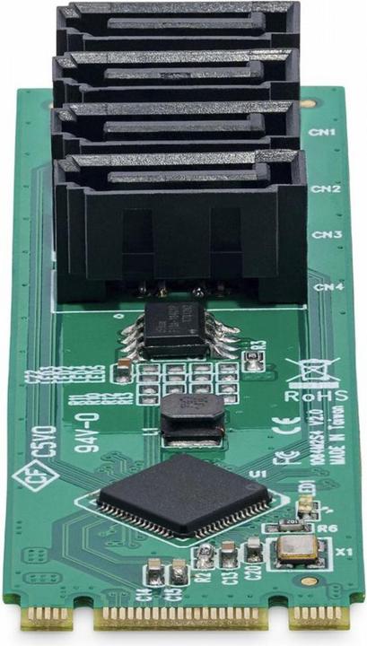 Produktbild StarTech Adap 4-Port M.2 to SATA Adapter Card