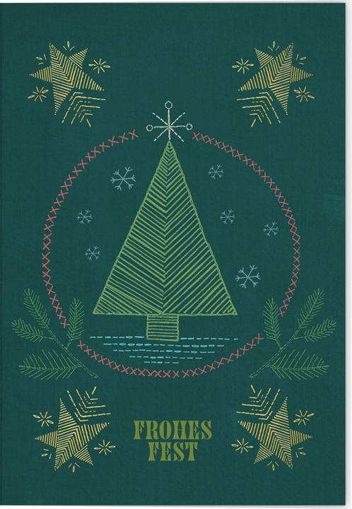 Actual product image VE Christmas folding card motif (5 pcs.)