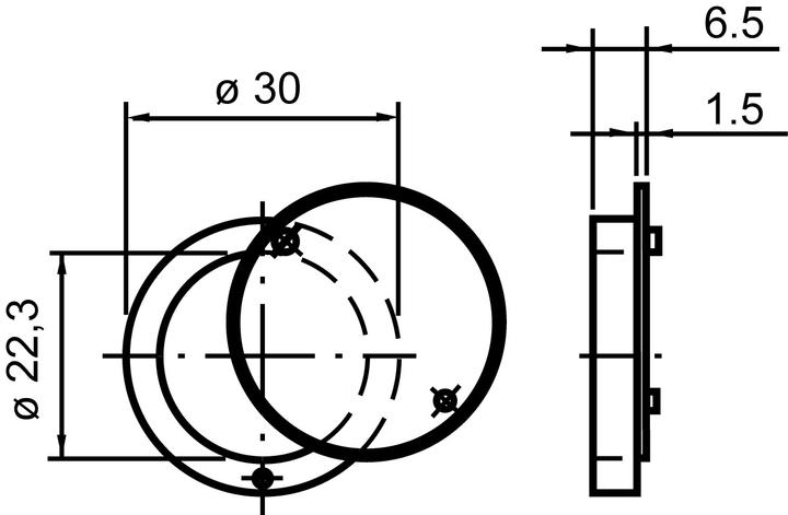 Produktbild Kaba Zylinder-Schutzrosetten (Türrosette)