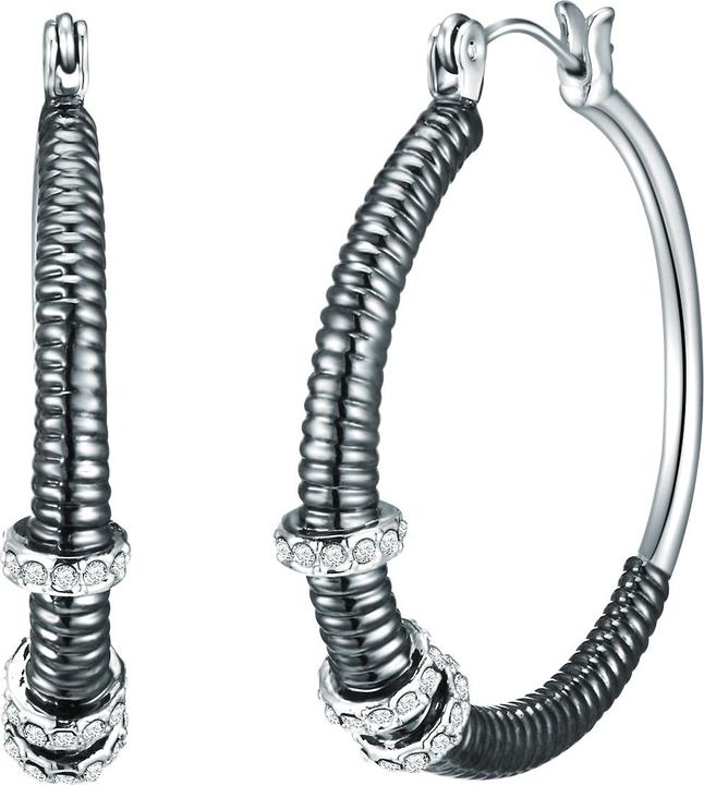 Actual product image Lulu & Jane Metal alloy decorated with Swarovski® crystals silver/black - 33370 (Metal alloy)