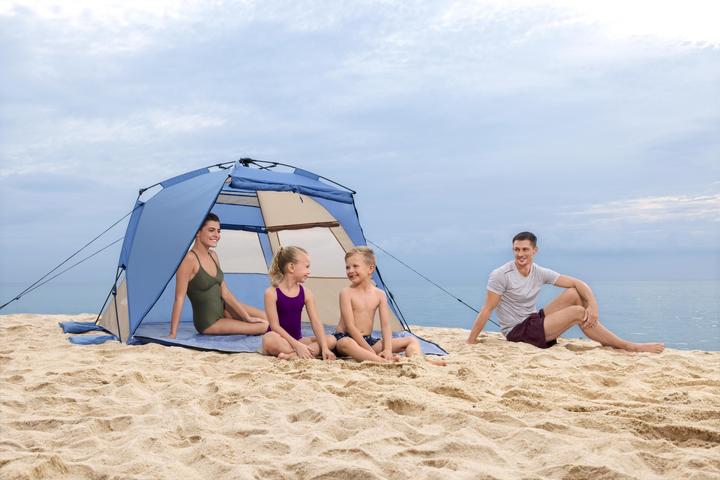 Immagine prodotto Bestway Tent Polyester with Ventilation 107/127x240x125 cm Camping & Beach 68144 (Tenda a cupola, 3.30 kg, 4 persone)