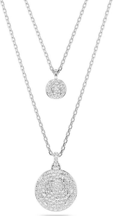 Swarovski Meteora Halskette im Lagenlook Weiss (Swarovski Metall)