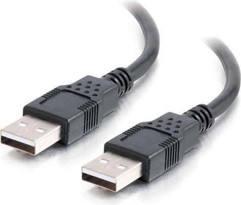 C2G 1 m Kabel USB 2.0 A-Stecker auf A-Stecker – Schwarz (3,3 ft) (1 m, USB 2.0)