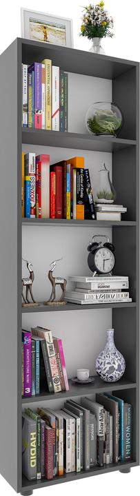 Immagine prodotto VCM Libreria con scaffale di stoccaggio in legno Scaffale decorativo per libri Scaffale Bulas 5 (56 x 20 x 169 cm)