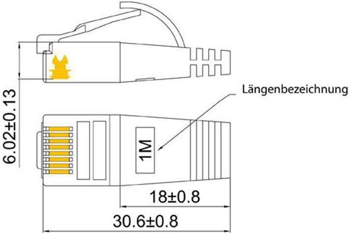 Image du produit Wirewin Câble de réseau (STP, CAT6, 2 m)