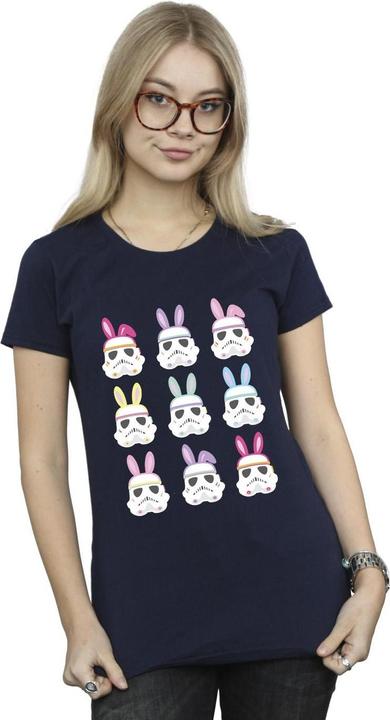 Actual product image Star Wars Womens/Ladies Stormtrooper Easter Bunnies Cotton T-Shirt (XL)