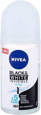 NIVEA Invisible For Black & White Pure (Roll-on, 50 ml)