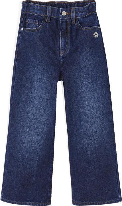 Vertbaudet Weite Mädchen Jeans mit Dehnbund, Bundweite verstellbar (86)