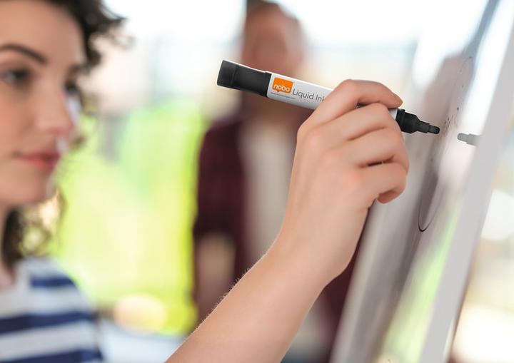 Produktbild Nobo Glasboard Marker (White, 3 mm, 4 x)