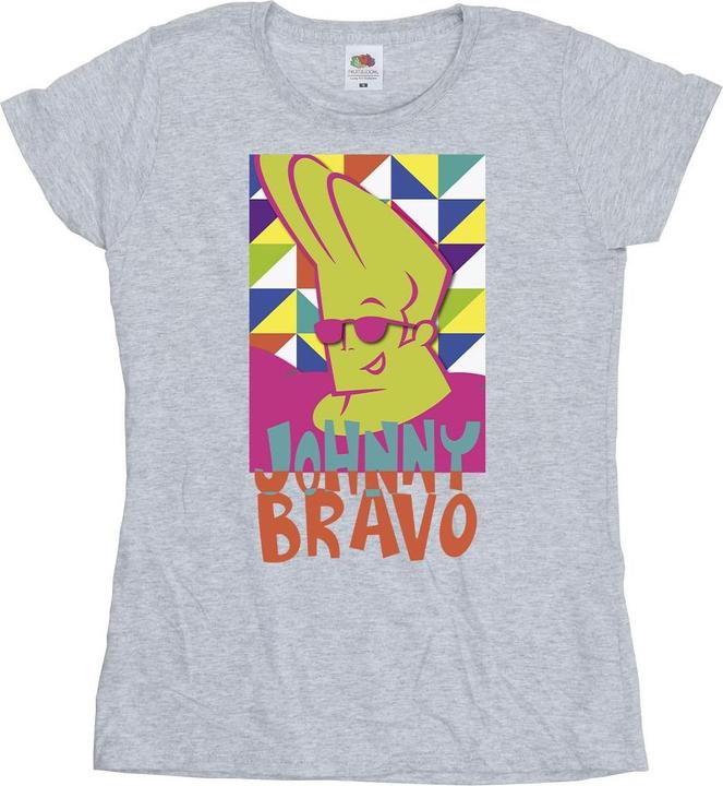 Immagine prodotto Johnny Bravo Multi Triangles Pop Art Maglietta Donna (M)