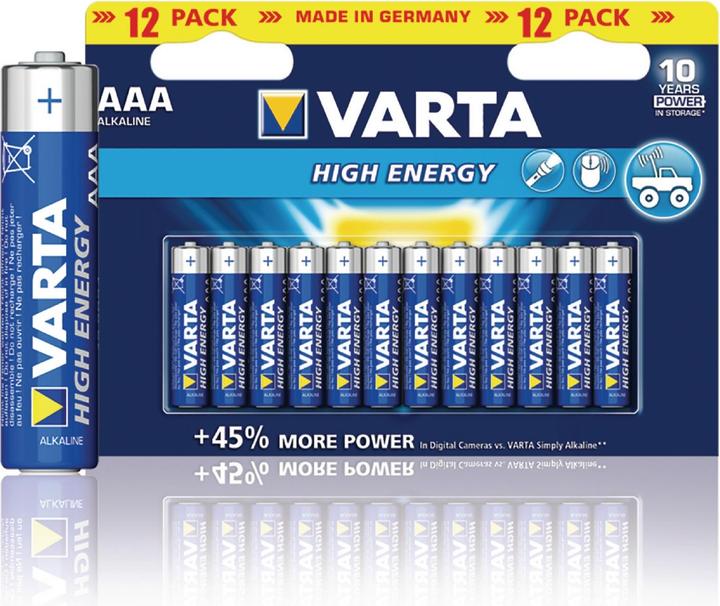Produktbild Varta Longlife Power (12 Stk., AAA, 1260 mAh)