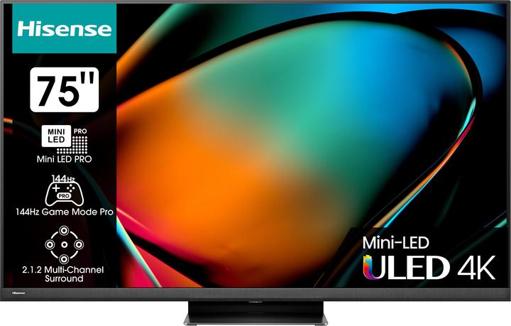 Image du produit Hisense TV 75U8KQ (75", LED, LCD, 4K, 2023)