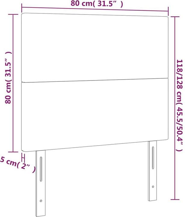 Produktbild VidaXL Ruben (80 x 5 x 128 cm)