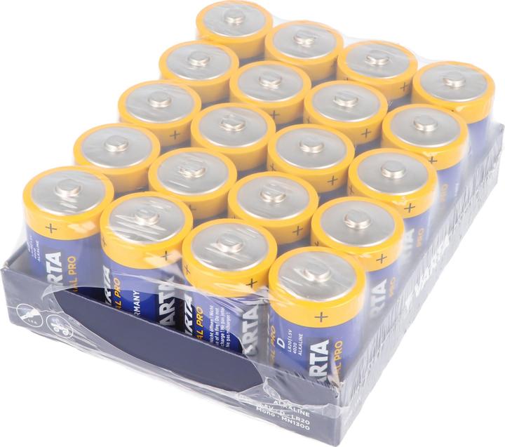 Produktbild Varta A98L-0031-0005 1,5 Volt max. 16500mAh Abmessungen ca. 61,5 x 34,2mm Alkaline Mono D LR20 (1 Stk., D, 16500 mAh)