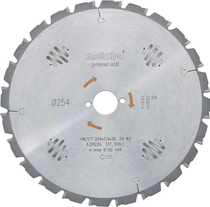 Actual product image Metabo Circular saw blade HW/CT 216x30, 48 WZ