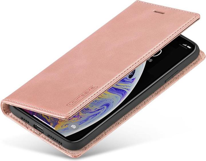 Produktbild Cover-Discount iPhone Xs / X - Stand Flip Case Hülle rosa (Apple iPhone XS)