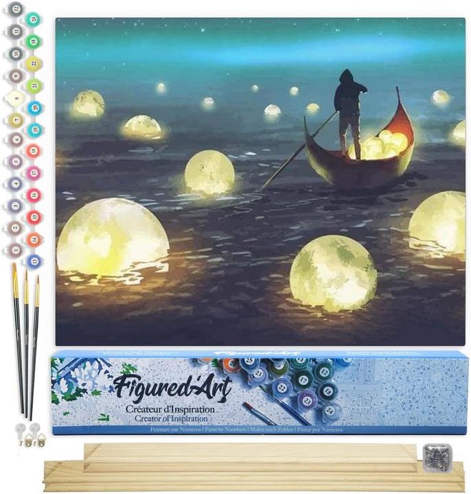 Produktbild Figured'Art Malen nach Zahlen - Lichter auf dem See