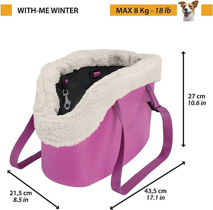 Immagine prodotto Ferplast With-me Winter - Trasportino per cani (Cane, Gatto, Pieghevole)