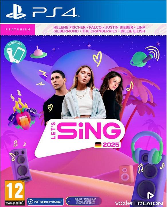 Actual product image Plaion Let's Sing 2025 German Version (PS4, DE)
