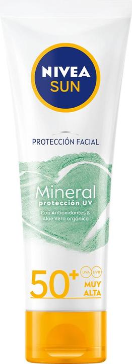 Immagine prodotto NIVEA SUN FACIAL MINERAL protezione UV SPF50+ 50 ml (Crema solare, SPF 50, 50 ml)