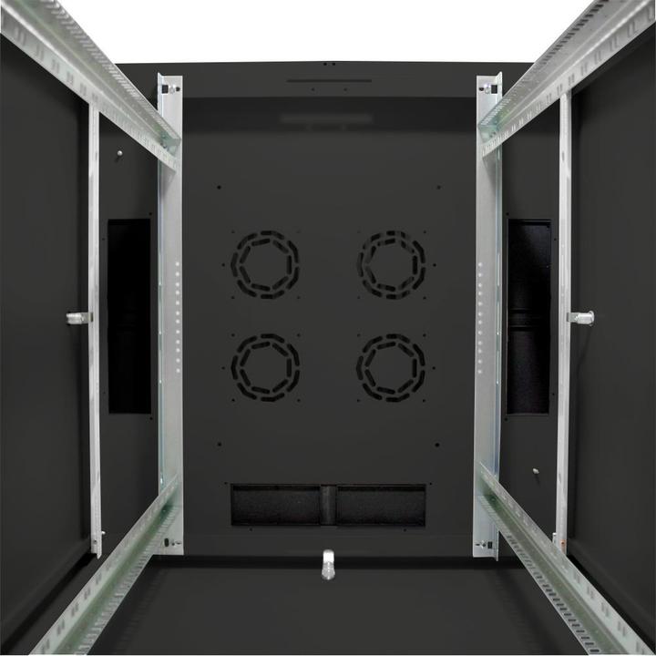 Actual product image Digitus Network cabinet Basic 48.3cm 19inch 42U black 8/8 H2035mmxW800mmxD800mm with glass door without (42 RU, 19 inch rack)