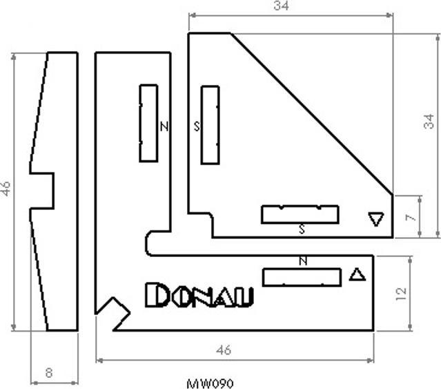 Image du produit Donau Kit d'équerres de modélisme