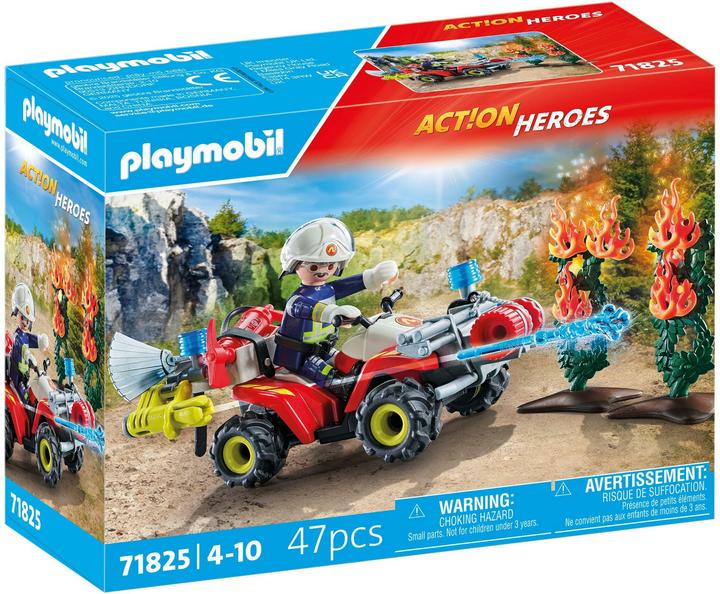 Image du produit Playmobil Les pompiers de Quad éteignent un feu de haie (71825, Playmobil Action Heroes)