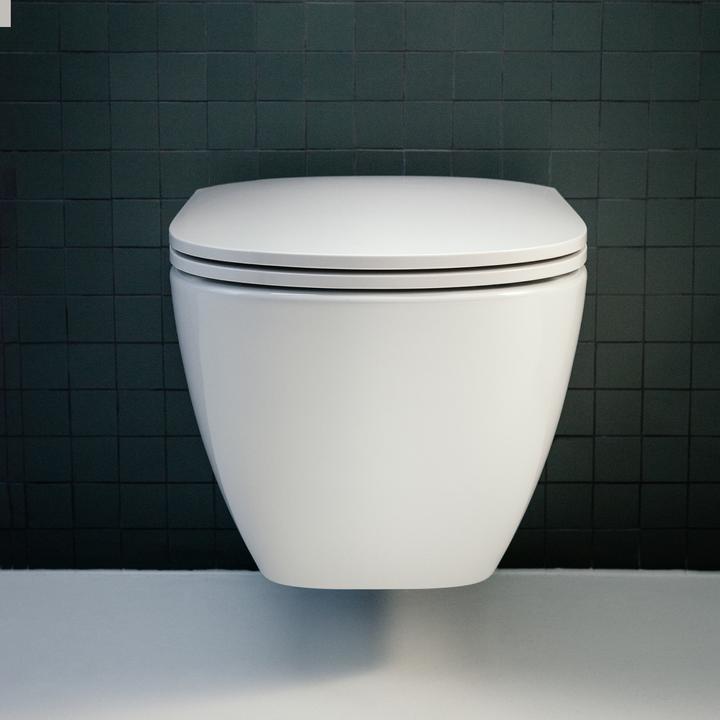 Immagine prodotto ROCA WC sospeso LUA profondo 360x520mm a scomparsa. Fissaggio bianco