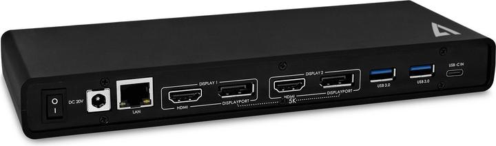 Produktbild V7 UCDDS-1E (USB-C, USB-A, 4 Ports)