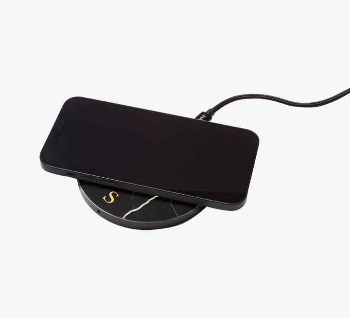 Actual product image Safari Selection Borne de charge CIRCLE MARBLE noir/?? petits motifs (10 W)