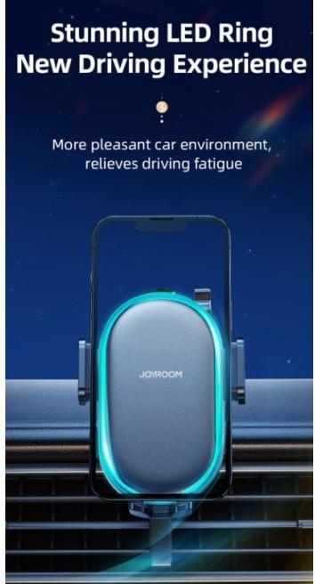 Actual product image Joyroom 15W Dual-Coil Wireless Car Charger Holder