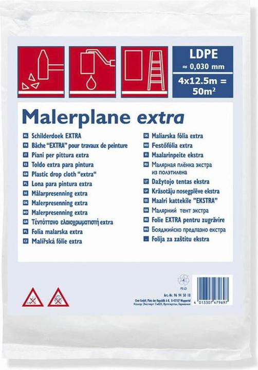 Magni Telone per edilizia LDPE 30my 50m² (12.50 m, 4000 mm)