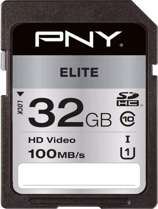 Actual product image PNY Elite (32 GB, SDHC, U1, UHS-I)
