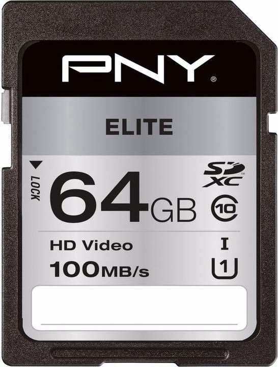 Image du produit PNY Elite (64 Go, SDXC, U1, UHS-I)