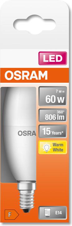 Actual product image Osram Star Classic P (E14, 60 W, 806 lm, 1 x, F)