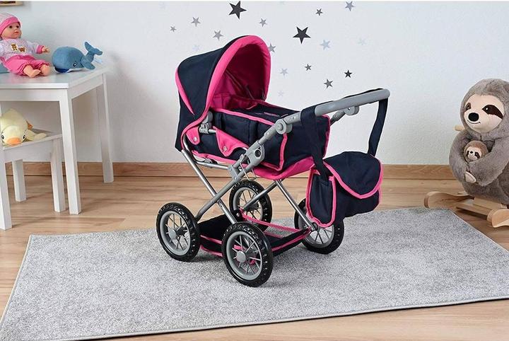 Image du produit Knorrtoys Puppenwagen Ruby - flying hearts blue pink